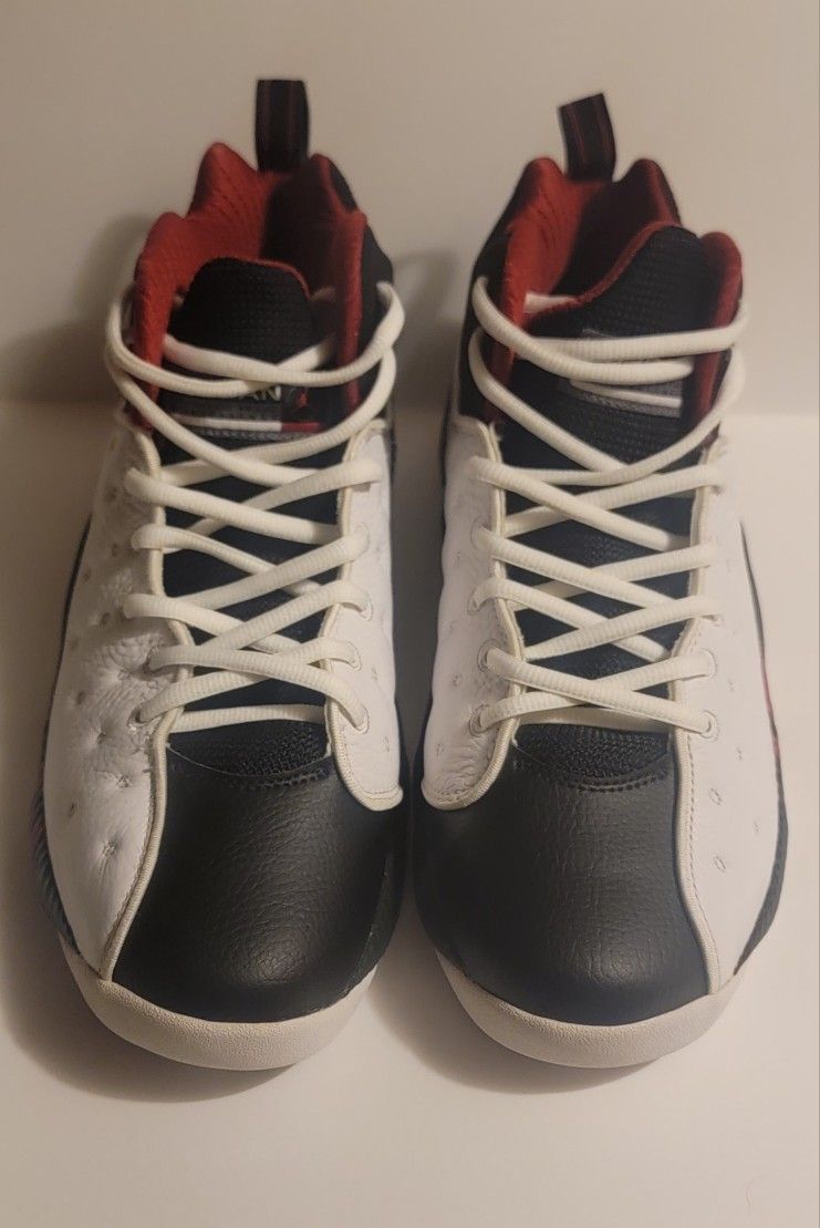 Nike Air Jordan Jumpman Team 2 - Chicago basketball shoe - white, black, & red