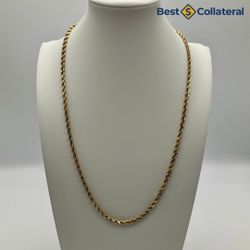 10k Gold Rope Chain