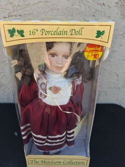 Doll 16" muñeca Porcelana !