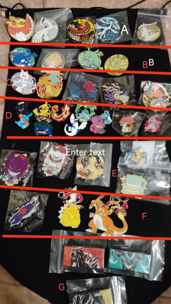 Pokemon pins
