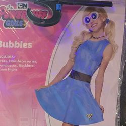 Bubbles Powerpuff Girl Halloween Costume 
