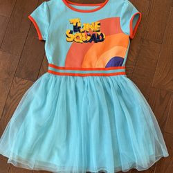 Girls Space Jam Dress Tutu Medium 7/8 Outfit Looney Tunes Costume $7
