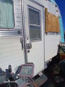 Rv Door With Screen And Frame Approx 25x76 Read Description 