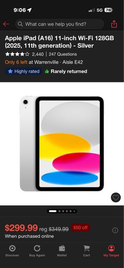 Apple iPad 11in WiFi 128gb
