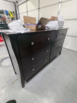Long Dark Brown Dresser