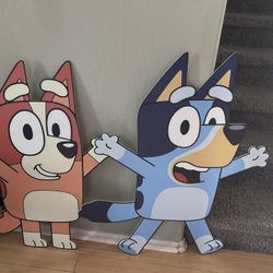 Bingo And Bluey Stand Props 