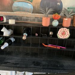 A Nice, Black Wall Wine Holder, In Pretty Good Shape (NO SHIPPING)