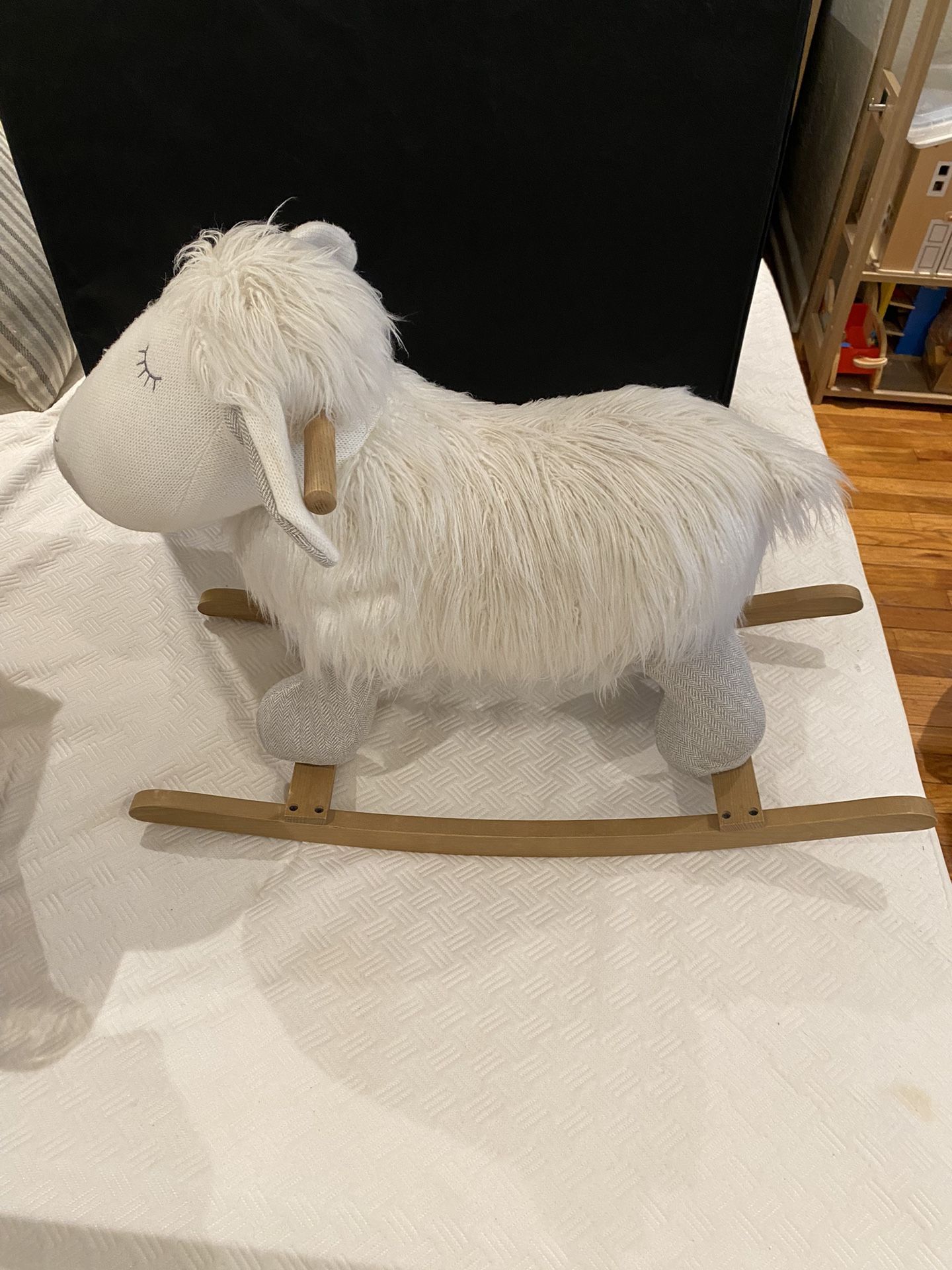 Restoration Hardware Plush Animal Rocker Toy