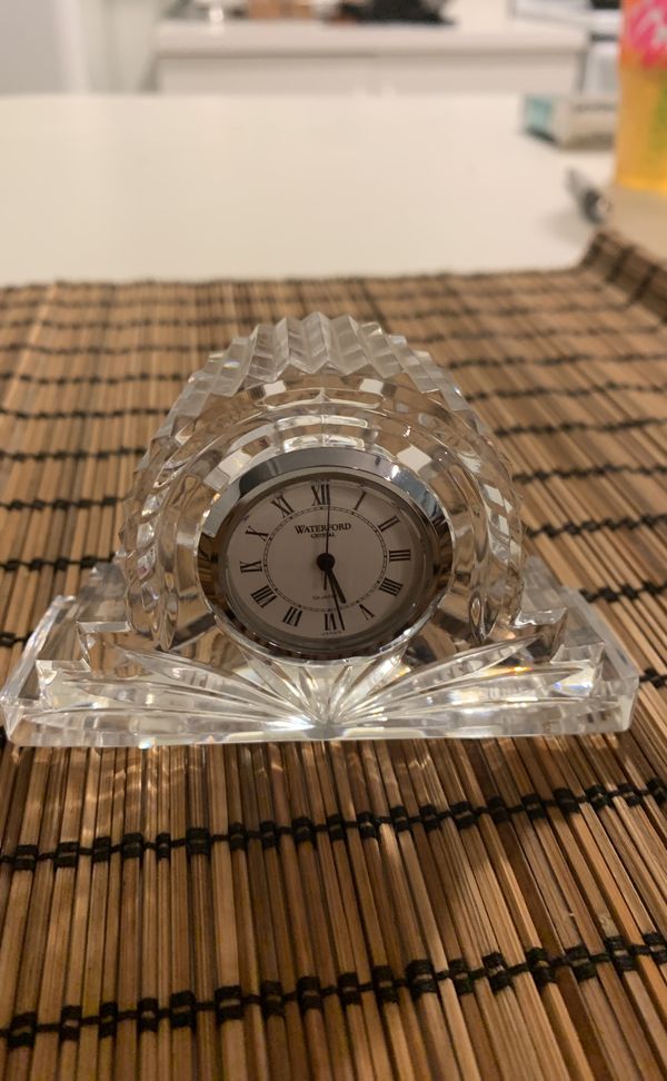 Small Waterford crystal clock New battery for Sale in Lake Worth, FL