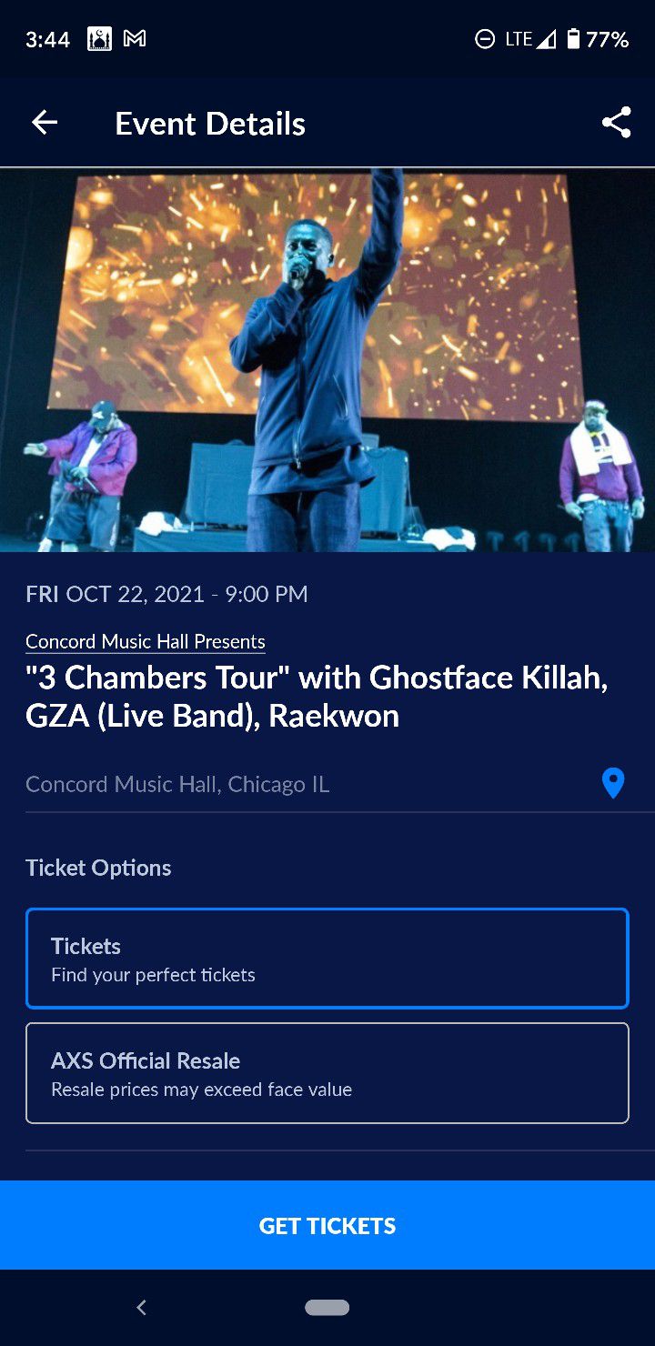 3 Chambers Tour Ticket