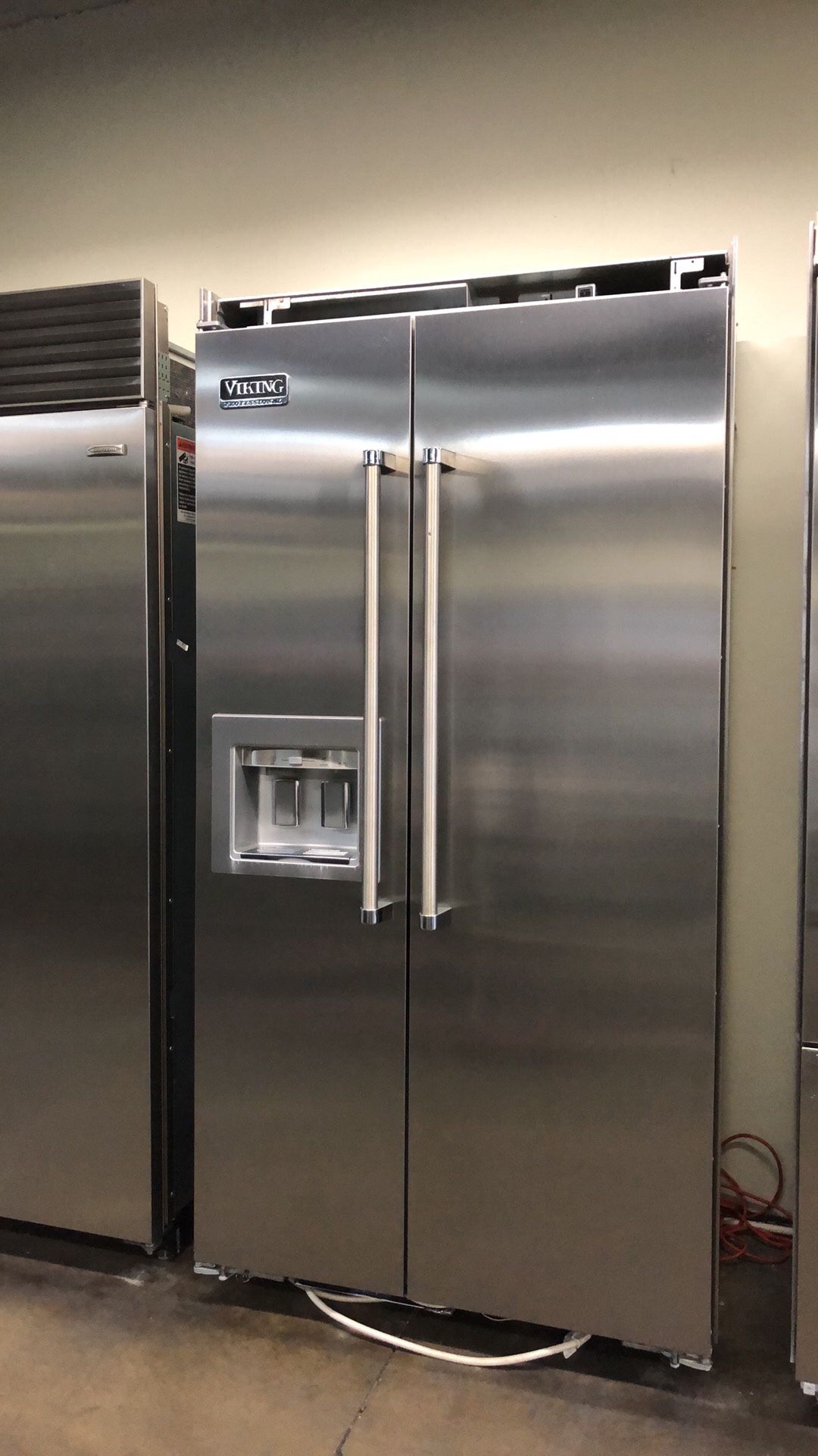 Whirlpool 42” Stainless Steel Side By Side Built In Refrigerator 