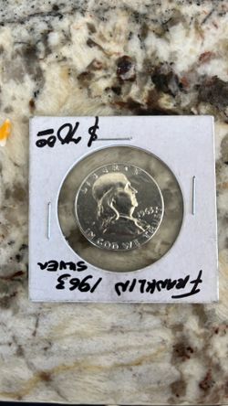 Franklin 1963 silver half dollar
