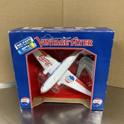 NIB ~ Vintage Pepsi-Cola Express Flyer, Commercial Airliner, Die Cast Bank