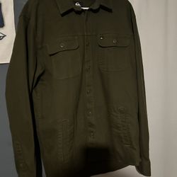 Quicksilver Flannel Olive green Size L