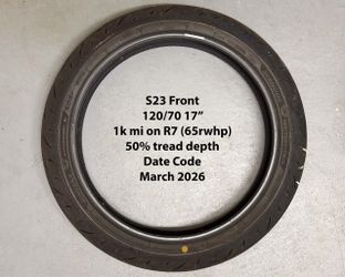 Bridgestone S23 120/70 Motorcycle Tire