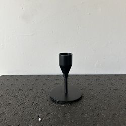 Black Metal Taper Candle Holders 