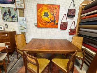 Stunning Mid Century Walnut Dining Set