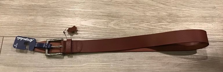 NWT~AEROPOSTALE~Men’s Size Small 30-32~Brown Leather Belt with silver-tone Buckle~BRAND NEW