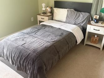 Twin IKEA Bed frame -black