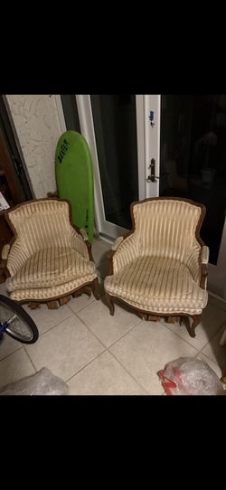 2 Down Feather Cushions On Tag Chairs