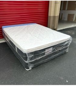 Queen Mattress Set Plush PillowTop – Brand New –  Same Day Delivery Available 🚚