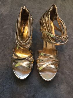 Gold heels
