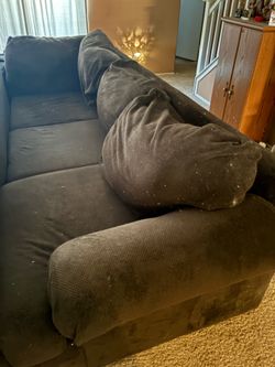Chocolate brown couch