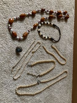 Costume jewelry pearls & more No sterling, gold or real pearls.