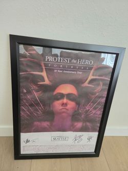 Protest the Hero Autographed Tour Poster