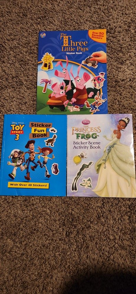 Sticker Book Set Of 3