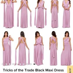 Tricks Of The Trade Purple Maxi Dress 