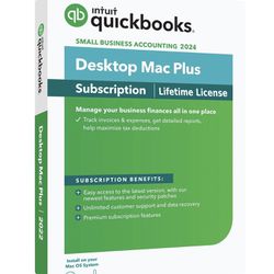 QuickBooks 2024, MacBook , Pc Desktop For 5 Computers 