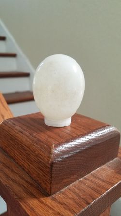 Antique glass egg
