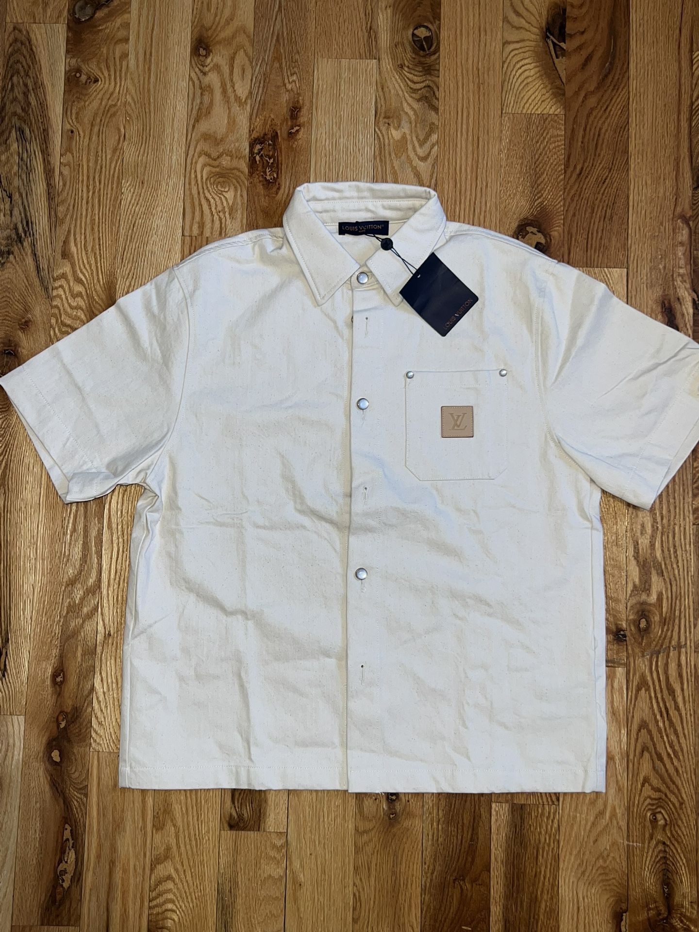 LV Shirt Size XL Tan Brand New Jordan