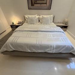 Modloft Calais King Bed Frame And Mattress