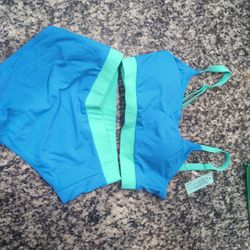 Blue Teal Bikini Small