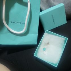 Tiffany & Co  Double Heart Pendant 