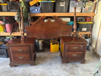 Nightstand set and headboard