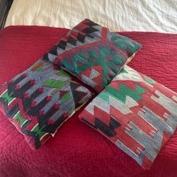 Vintage Turkish Accent Pillows - X3