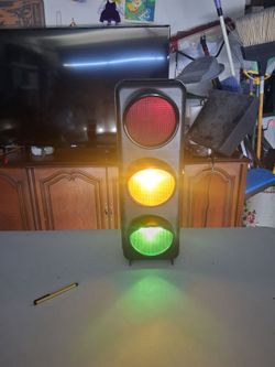 Vintage Radio Shack Hanging Traffic Light Decor