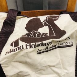 Vintage Collectible Tote Bags Island Holiday Tour 