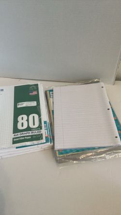 Moving sale Filler paper resume printer paper graph ruled 4x4 5-tab insert dividers