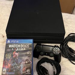 PlayStation 4 Pro 1TB All Cables & Game’s