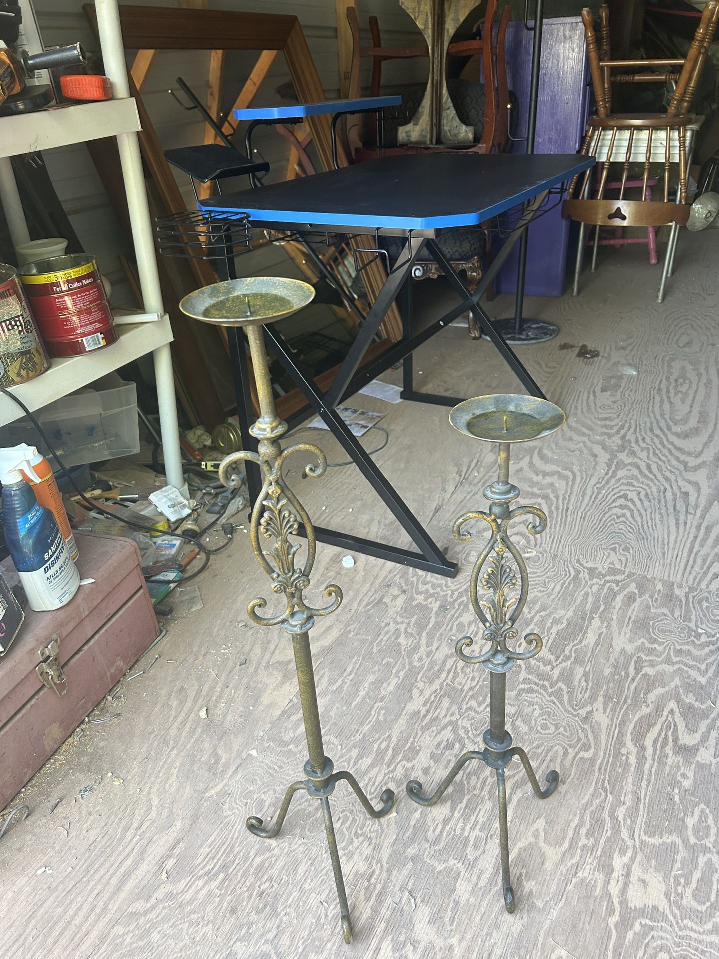 A Pair Of Candelabras