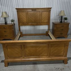 Queen Size Bedroom Set In Fair Condition