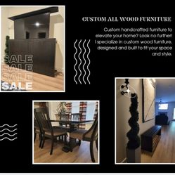 Custom All Wood Furniture Prices Vary