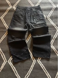 Purple Ripped Baggy Jeans