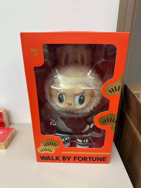 100% Genuine POPMART MART LABUBU WALK BY FORTUNE Collectible Model Toys New Hot