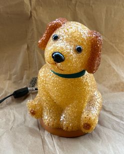 vintage electric puppy lamp or night-light
