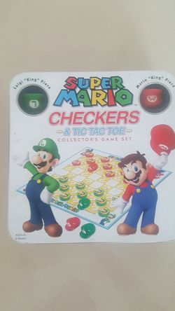 Super Mario Checkers and Tic Tac Toe